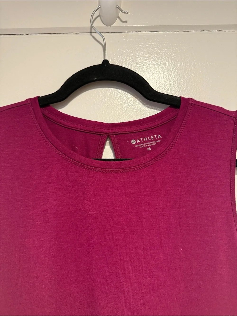 Athleta Deep Magenta Sleeveless Workout Tank.  Size - medium